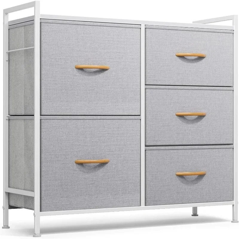 

Dresser for Bedroom, Storage and Organizers for Closet with 5 Drawers, Small Fabric Dresser & Chests of Drawers