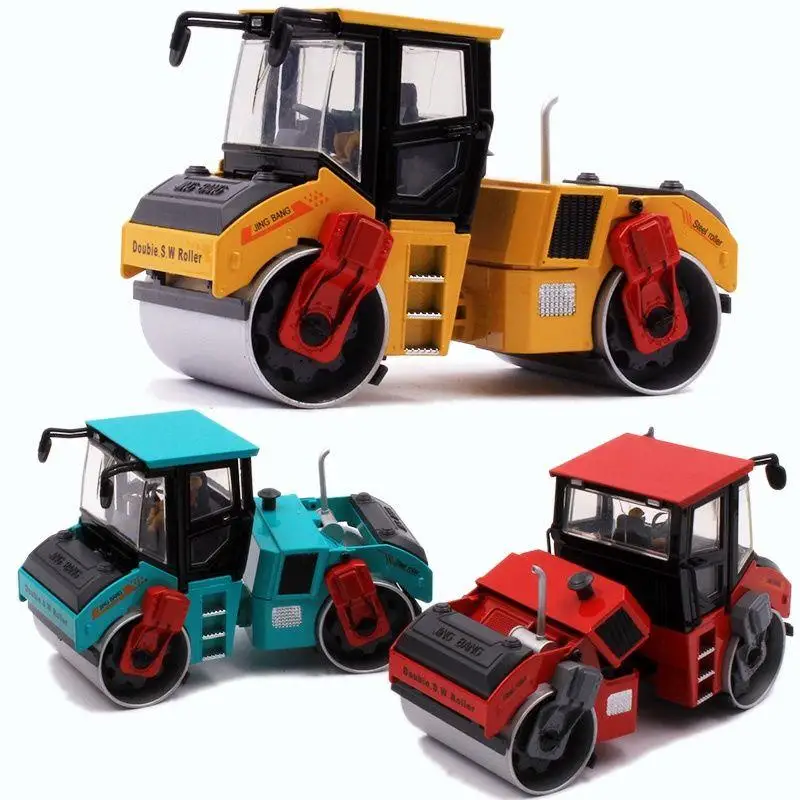 1:50 pala rullo compressore Bulldozer modello lega ingegneria modello di veicolo giocattolo in Stock ragazzi regalo B252