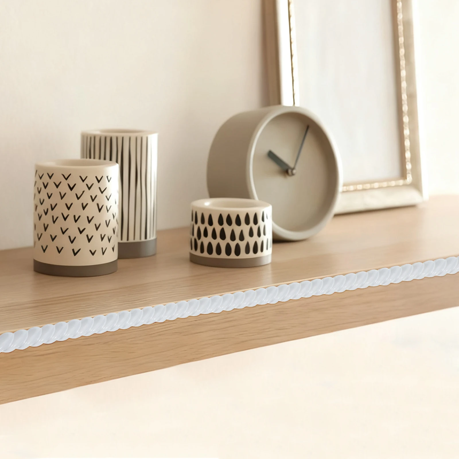 

Flexible PVC Decorative Molding Trim Self-Adhesive Wall Corner Trim for Cabinet Mirror Furniture Edging Strip Wallpaper Border