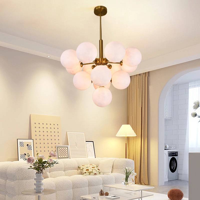 Modo Bubbles Chandelier Light For Dining Room Living Room Gold Suspension Luminaire Modern Moon Chandelier Lighting Ceiling lamp