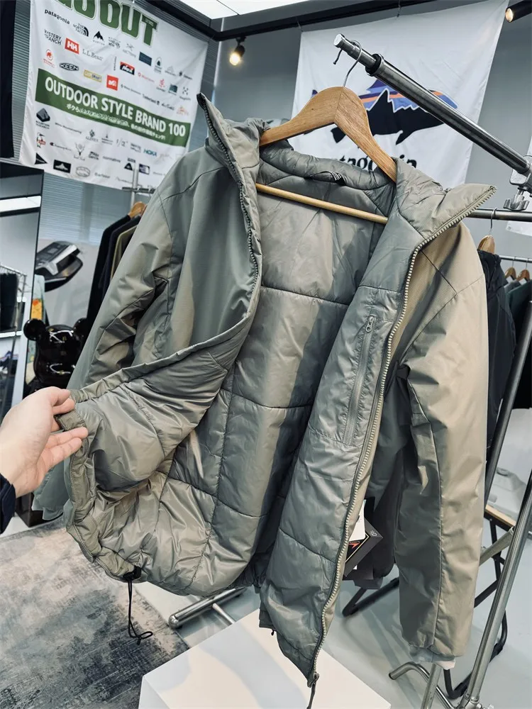 Lightweight Windproof Water-resistant Wear-resistant Outdoor Cotton Jacket Men's Fashionable Urban Style Hooded Coat