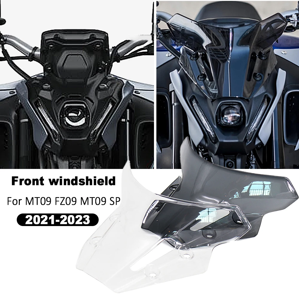 

Motorcycle Accessories Front Screen Windscreen Windshield Deflector Protector For Yamaha MT-09 SP FZ09 MT09 2021-Wind Deflectors