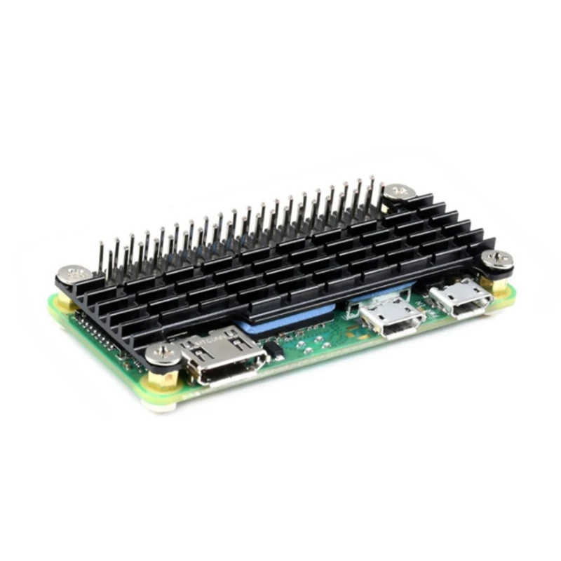 B0KA für Raspberry Pi Null 2 W Kühlkörper mit 2x20-pin Streifen Dual Männlichen Header Kit Extender + Kühlung Fall für raspberry Pi Null