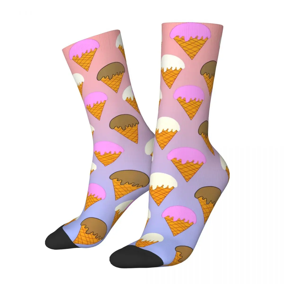 Pattern Colorful Ice Cream Kawaii Socks Shopping Cartoon Pattern Socks