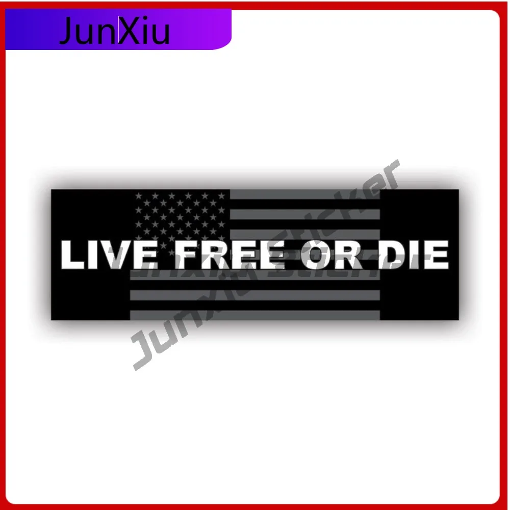 

Live Free Or Scratch Resistant Waterproof Classic For Bumper Truck Helmet Easy To Remove No Residue Decal Vintage Rear