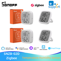 SONOFF SNZB-02D Zigbee Temperature Humidity Sensor LCD Thermostat Detector Smart Home Work With Ewelink Alexa Google Home