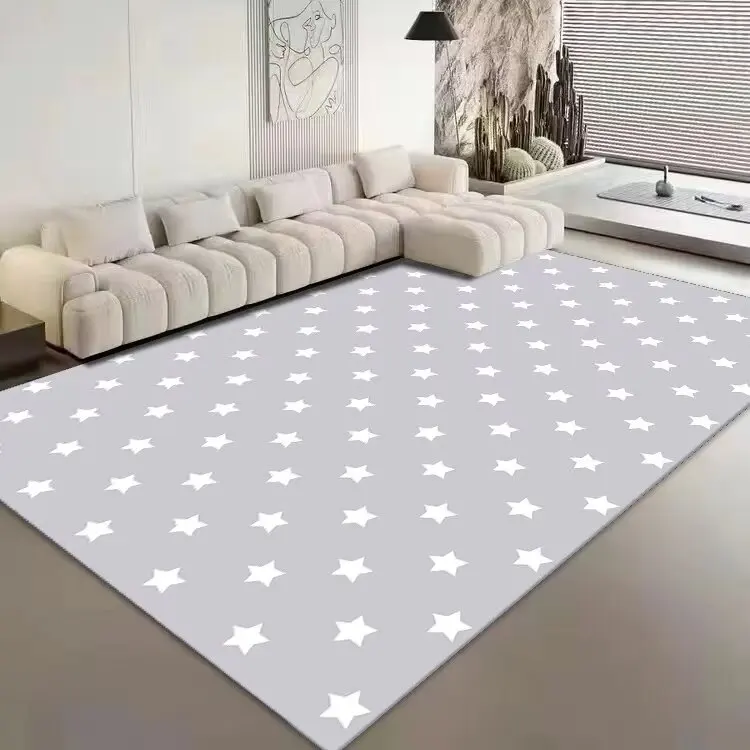 Ins Geometry Living Room Decoration Carpet Sofa Table Beside Lounge Rug Simple Pattern Rugs for Bedroom Washable Floor Mat ковер