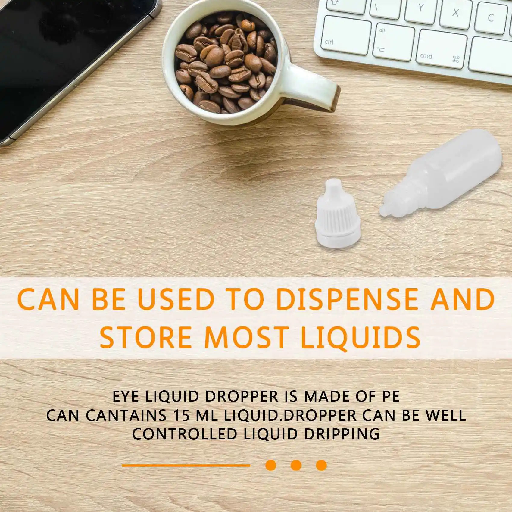 

ABYN-100PCS 15 мл пустые пластиковые сжимаемые бутылки-капельницы многоразовые бутылки-капельницы для жидкости для глаз