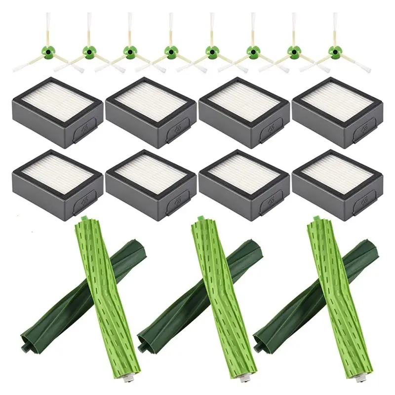 AEE2-Hepa Filter Brush Roll For Irobot Roomba I7 E5 E6 I3 Series Robot Vacuum Cleaner Replacement Spare Parts Accessories