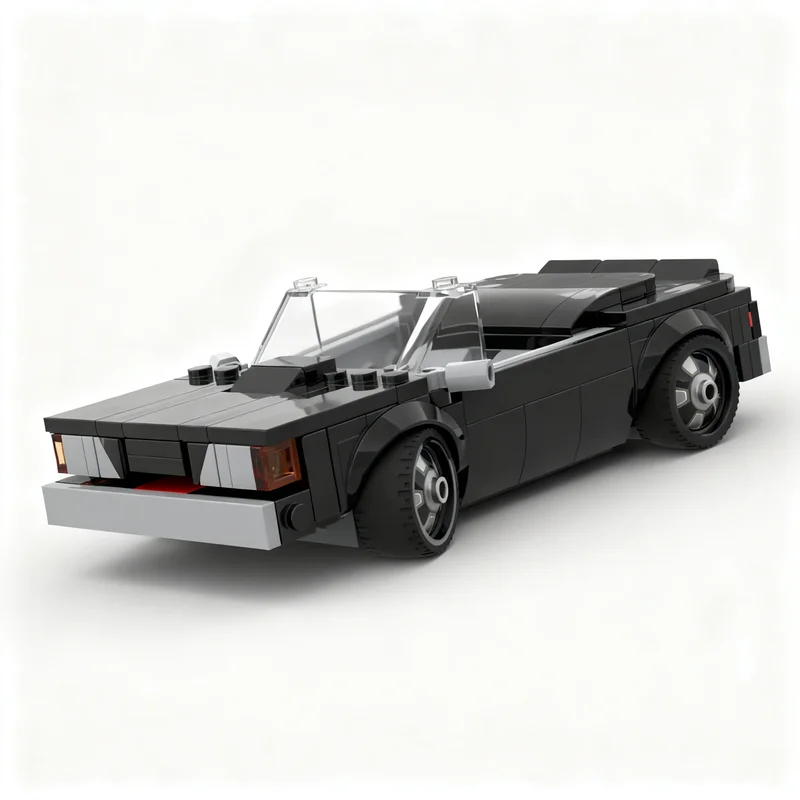 191pcs MOC Fordes Mustangs Foxbody Mustang - Alternate Build City Champions Model Building Blocks Christmas Gift Toy Art 3D