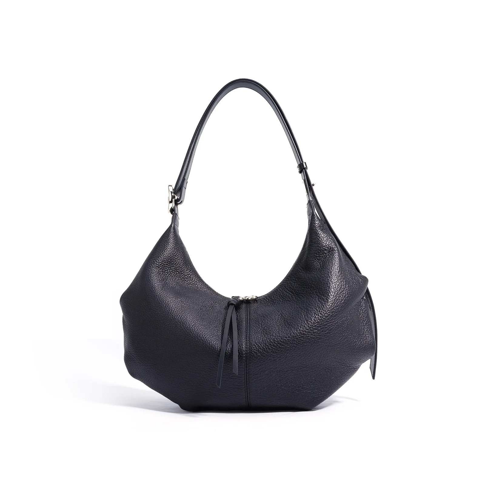 

2025 spring new large capacity leather head layer minimalist retro texture shoulder bag underarm bag niche handbag