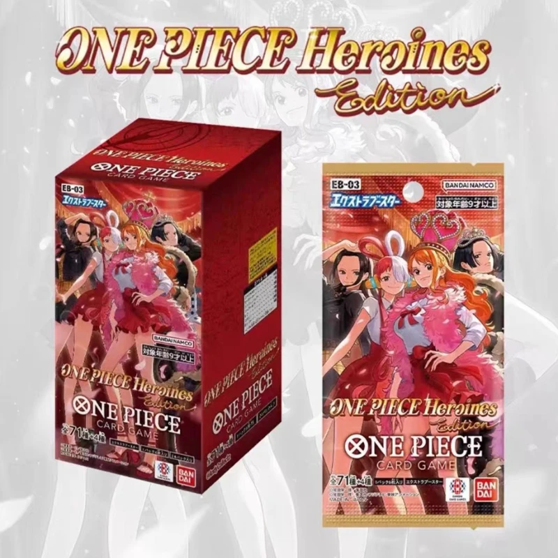 

Bandai Original One Piece EB03 Полный набор полной серии Редкая коллекционная карта аниме Детские игрушки Рождественские подарки