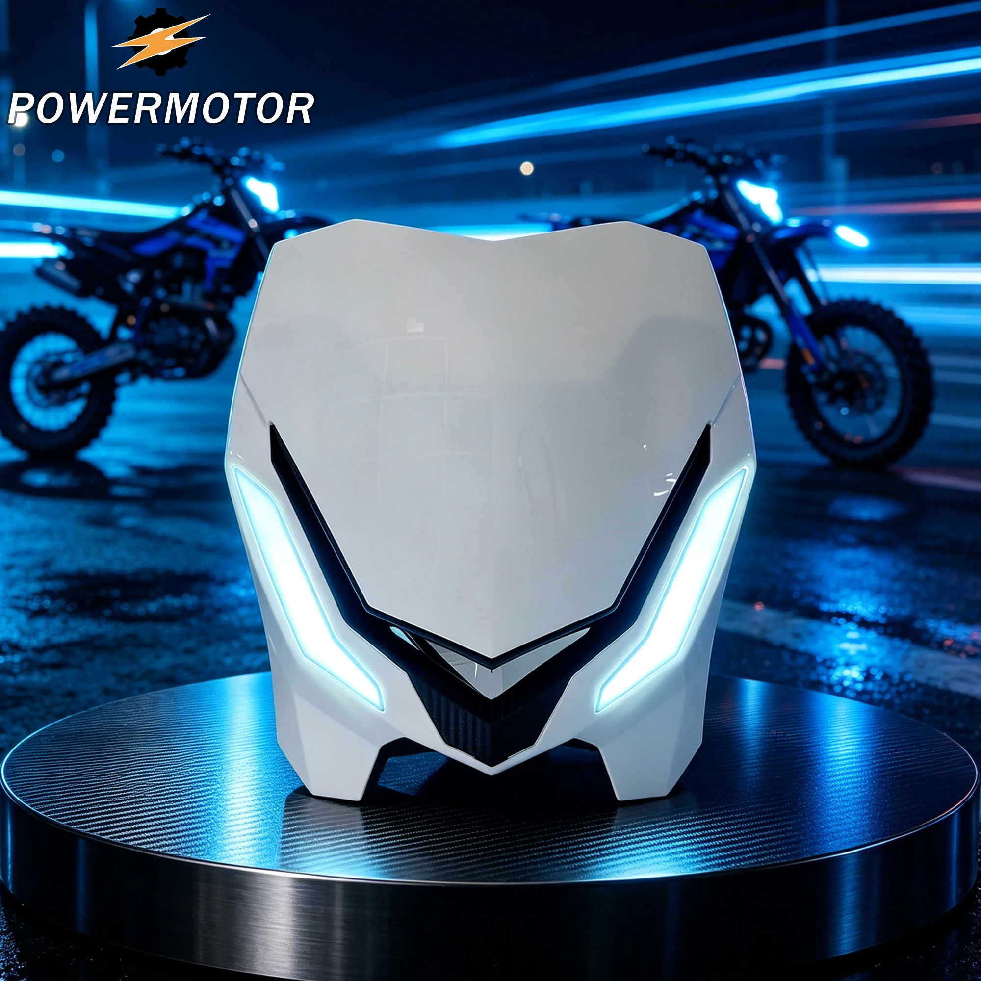 For SURRON Light Bee S/X E-bike Motorcycle Number Plate Headlight Mask With LED DRL Front Fairing Modified For TALARIA STING