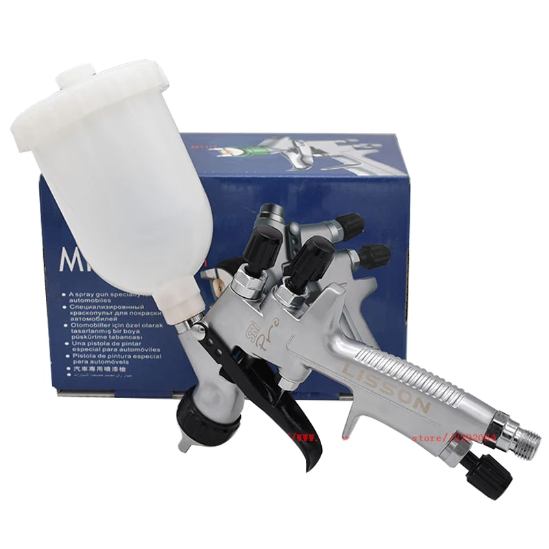 MINI88 Spray Gun SRi Pro 1.2mm Gravity Feed HVLP Paint Sprayer with 250ml cup Paint Gun Water Based Air Spray Gun Airbrush