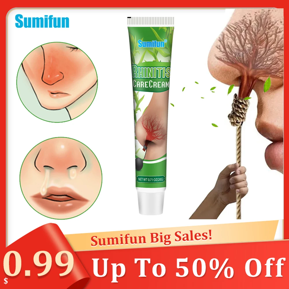 

20g Only$0.99 Rhinitis Care Cream Treat Sinusitis Nasal Congestion Sneezing Mint Ointment Nose Itchy Rhinorrhea Medical Plaster