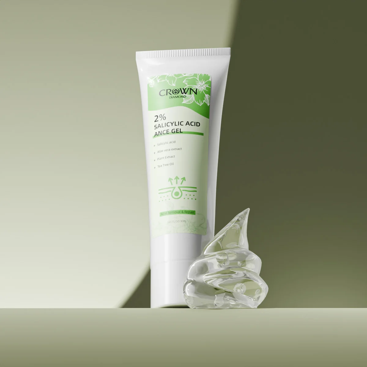 

2% Salicylic Acid Acne Removal Cream Anti-Acne Repair Redness Pimple Spots Deep Cleaning Pore Oil Control Moisturizing Skin Care