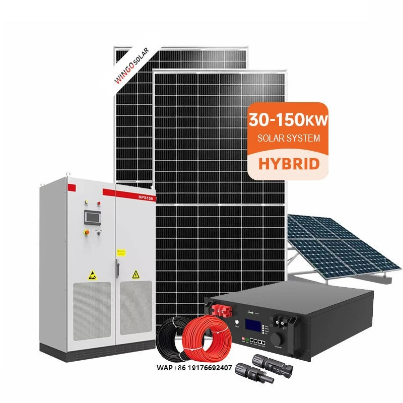 Solar Power Energy System 30kW 50Kw 75Kw 100Kw 150Kw Hybrid Solar Panel Systems for Home Residential Use