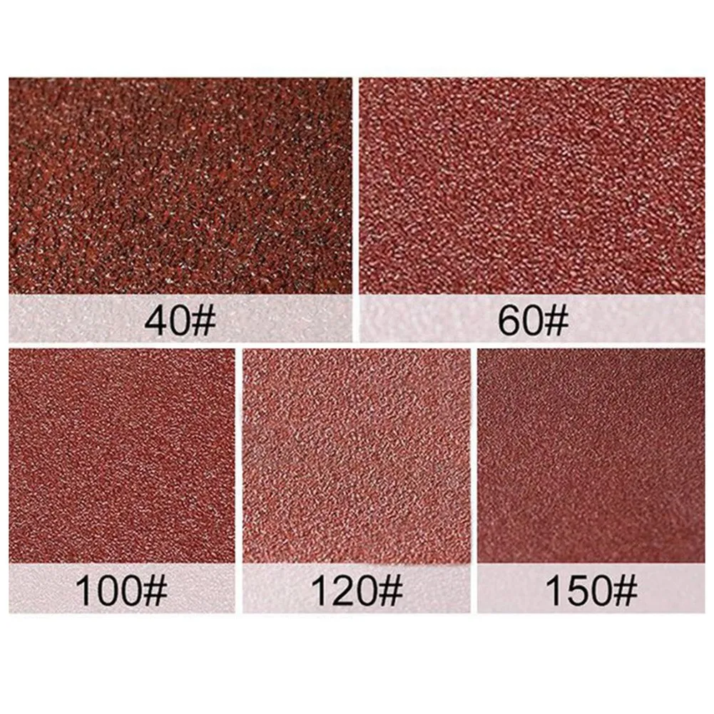 

10pc Sanding Belt Assortment Measuring at Size 25x330mm with Varied Grit Levels from Coarse (40) to Fine (1000)