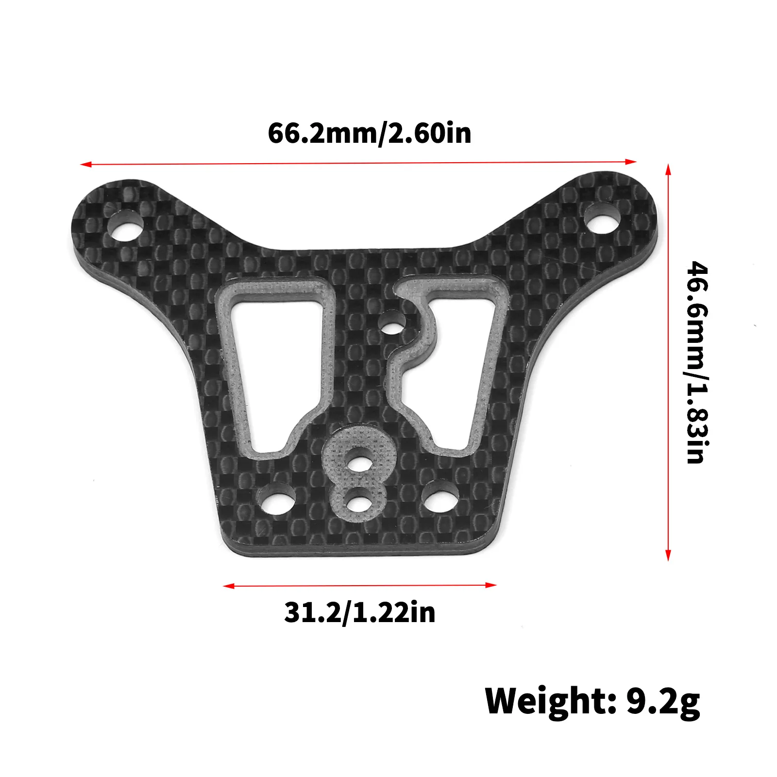 Carbon Fiber Front Shock Tower Plate IF729 TO-213-MP11 for Kyosho MP11 RC Car Upgrade Parts Accessories