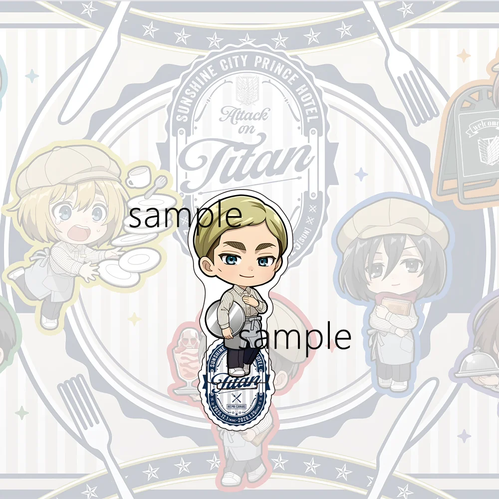 حار أنيمي هجوم على تيتان 10 سنتيمتر الاكريليك الدائمة إرين ميكاسا ليفي Erwin أرمين عمل أرقام نموذج سطح المكتب الديكور حامل هدية #2