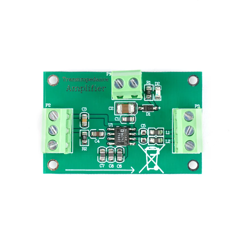 

Integrated Transimpedance Amplifier Board Module Single-Ended to Differential 240M Bandwidth 155Mbps Data Rate