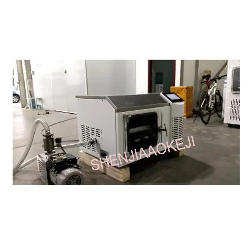 SJIA-5FE bench tipo pilota congelare asciugatrice Vassoio di riscaldamento congelare asciugatrice Attiva polipeptide liofilizzato in polvere asciugatrice 220 V/ 110 V 1100 W