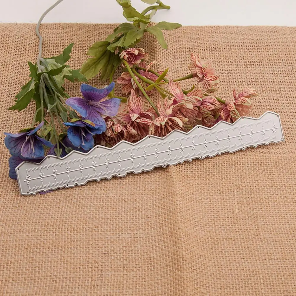 Линейка из углеродистой стали, металлическая линейка для разрыва бумаги, набор для рукоделия, школы, офиса, инструмент для измерения неровных кромок для открыток для скрапбукинга