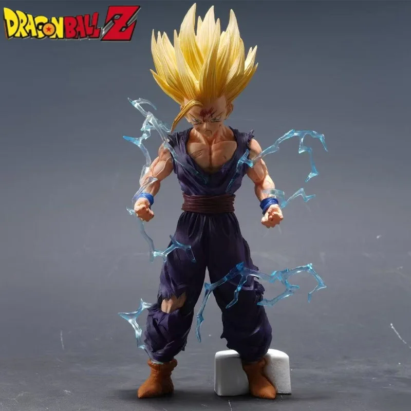 24cm Dragon Ball Z Anime Figure Son Gohan Action Figurine Super Saiyan 2 Cell Game Children Toys Son Goku Gift
