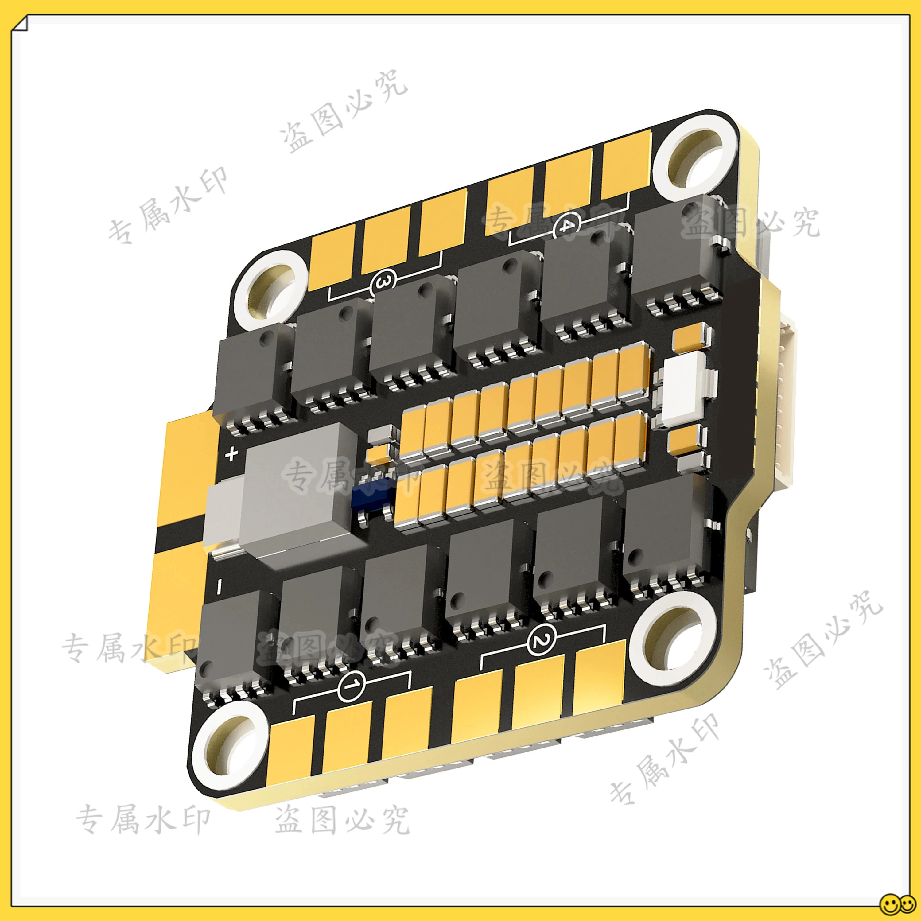 

8-битный регулятор скорости 6S 55A/8S 60A 70A «четыре в одном» DAKEFPV Dake для квадрокоптеров, сборка ESC