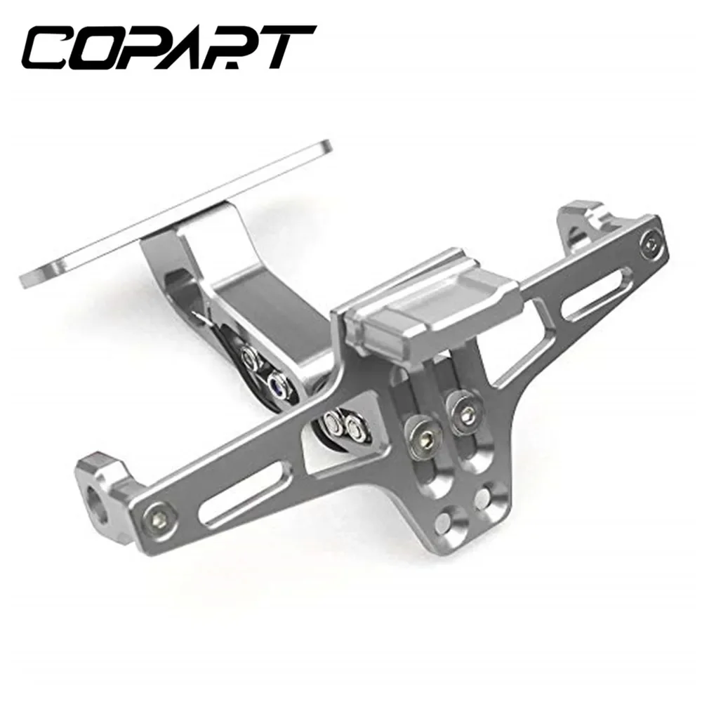 For Kawasaki Z750 Z800 Z900 Z1000 NINJA400 Motorcycle Universal Adjustable Rear Tail Tidy License Plate Holder Bracket LED Light