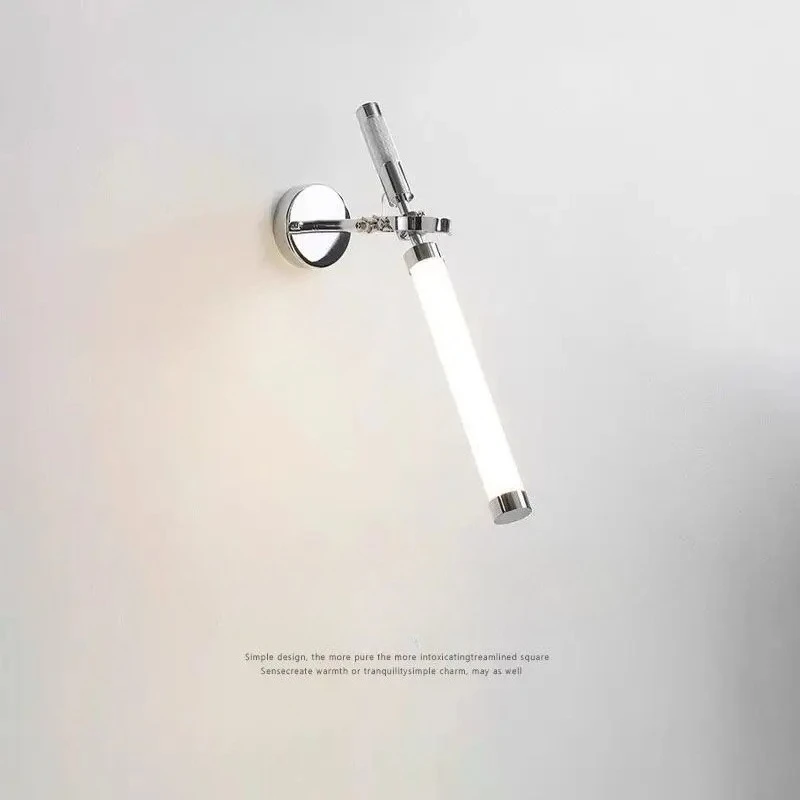 باوهاوس غرفة نوم السرير الجدار مصباح الشمال الرجعية النمط الصناعي الممر الممر الحمام LED الحد الأدنى شريط طويل أضواء