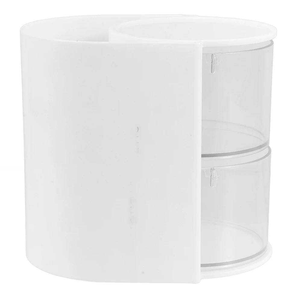 Multilayer Rotating Makeup ganizer Storage Box for Brushes Eyebrow Pencil Holder Bathroom Vanity Countertop Clear Display