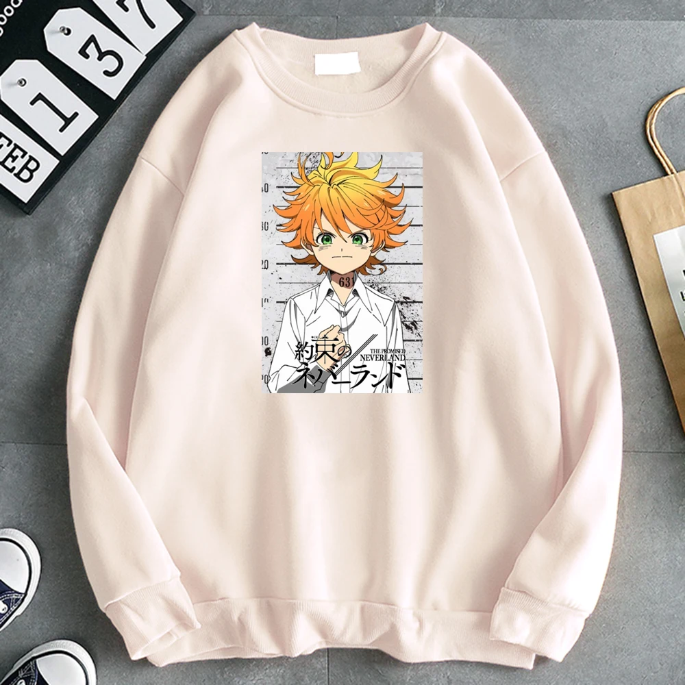 Hoodie The Promised Neverland Fashion Print Hoody For Men Comfortable Casual O-Neck Clothes Vintage Harajuku Hoodies For Mens