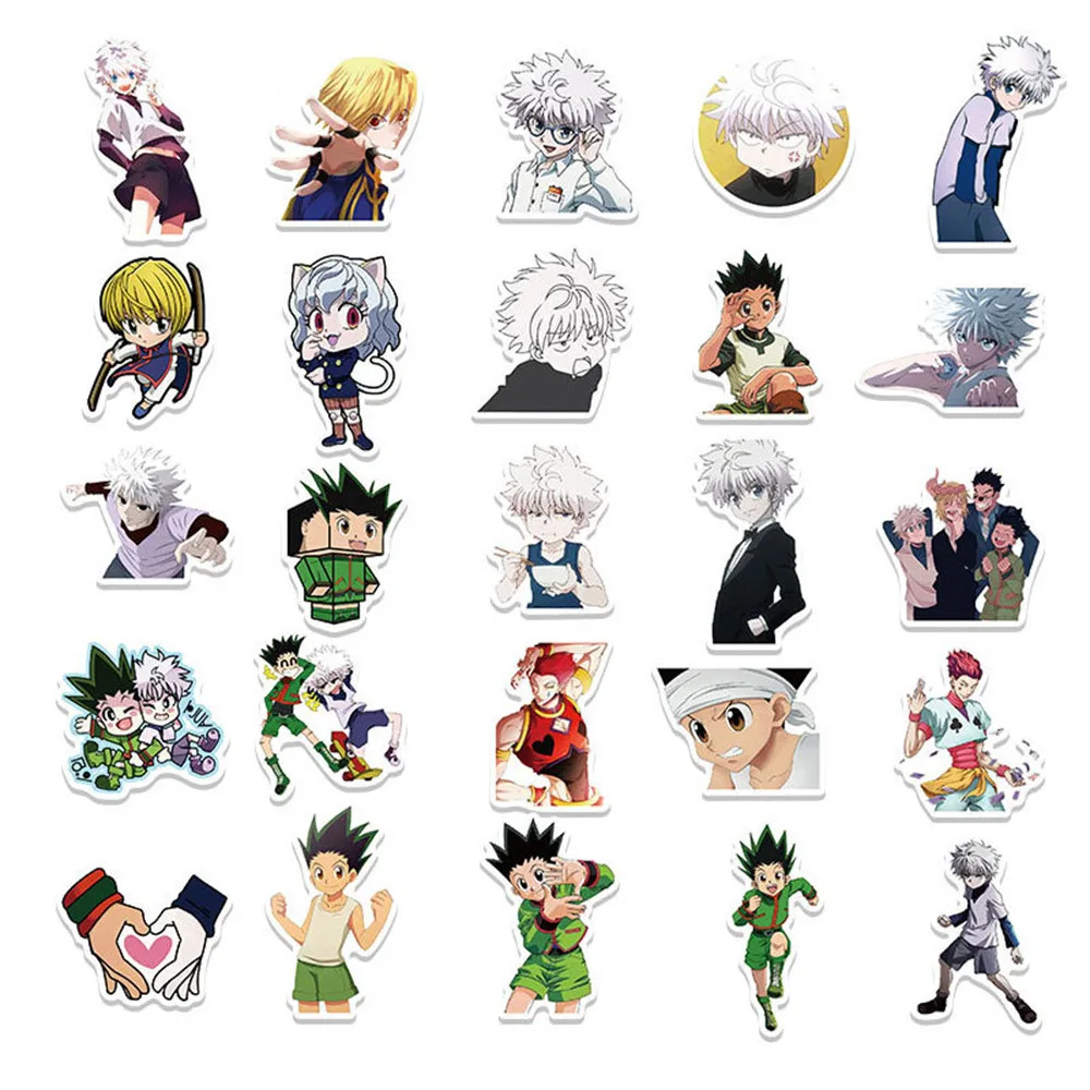 10/30/50PCS Japan Anime HUNTER×HUNTER GON FREECSS Killua Sticker Toy Luggage Laptop Skateboard IPad Gift Sticker Wholesale