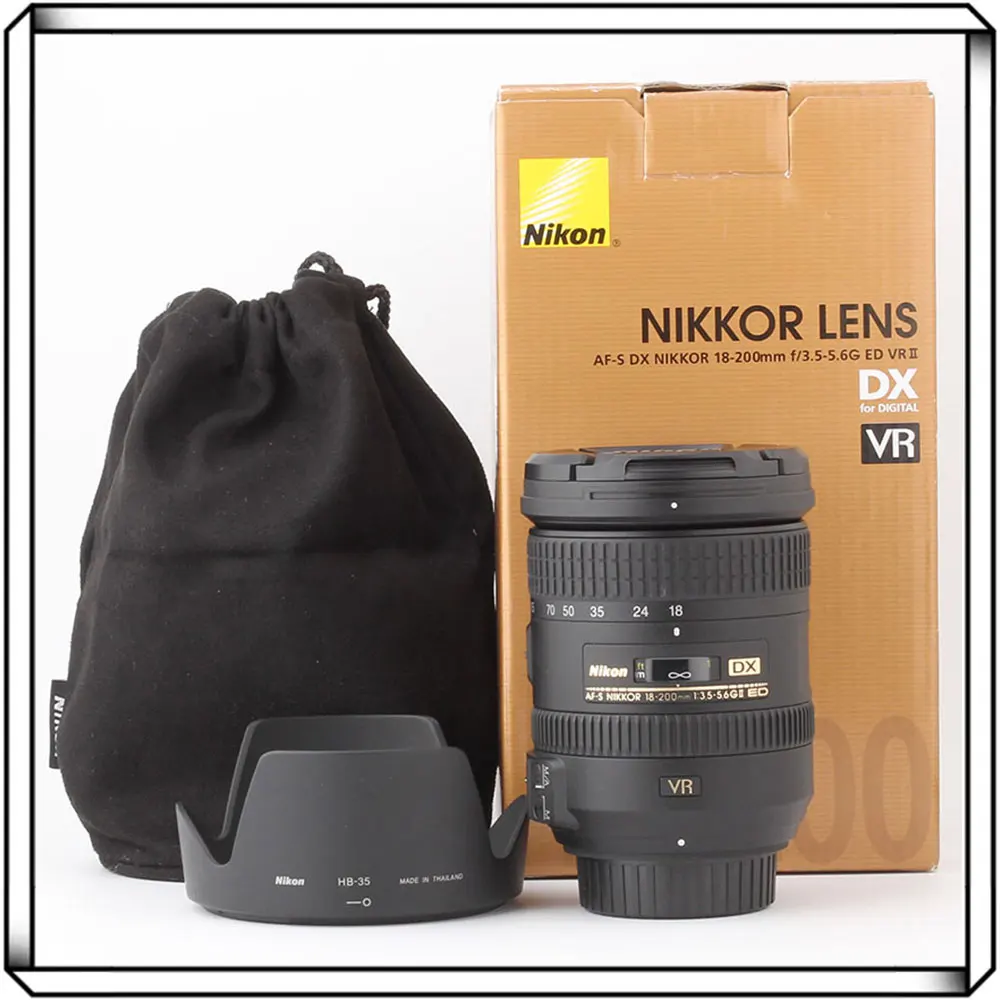 Nikon AF-S DX NIKKOR 18-200mm f/3.5-5.6G ED VR II Lens For Nikon SLR Cameras