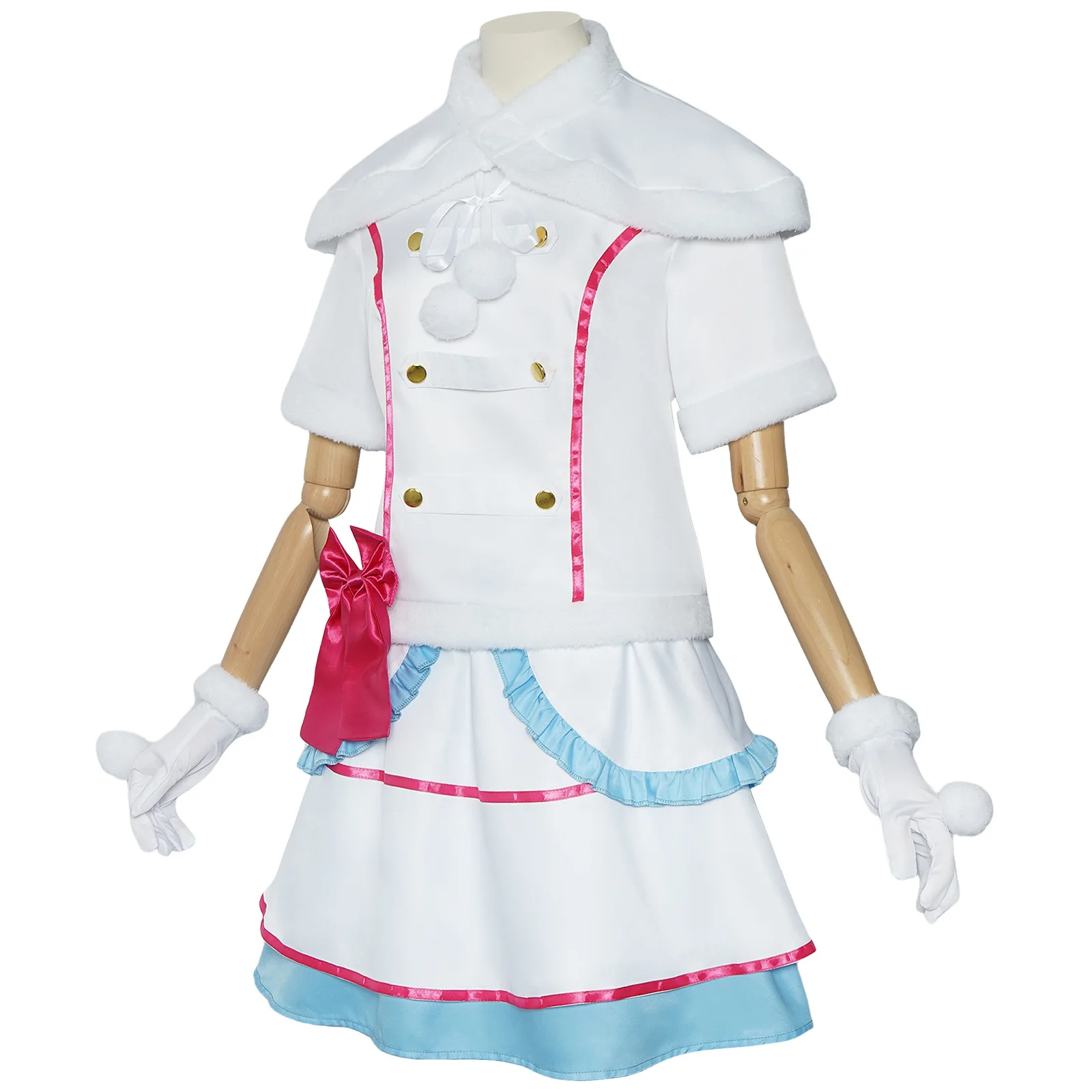 Lovelive Snow Halation Kotori Umi Eli Rin Nozomi Nico Maki Costume Cosplay Anime Love Live Uniforme Inverno Lolita Dress Parrucca
