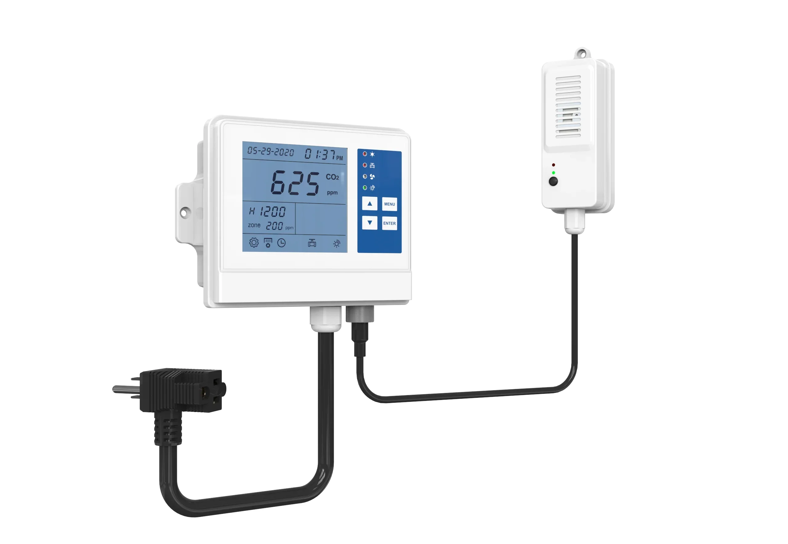 CO2 and Controller with Remote Sensor for Indoor Garden and hydroponics Grow System,CO2 Controller for Grow Room