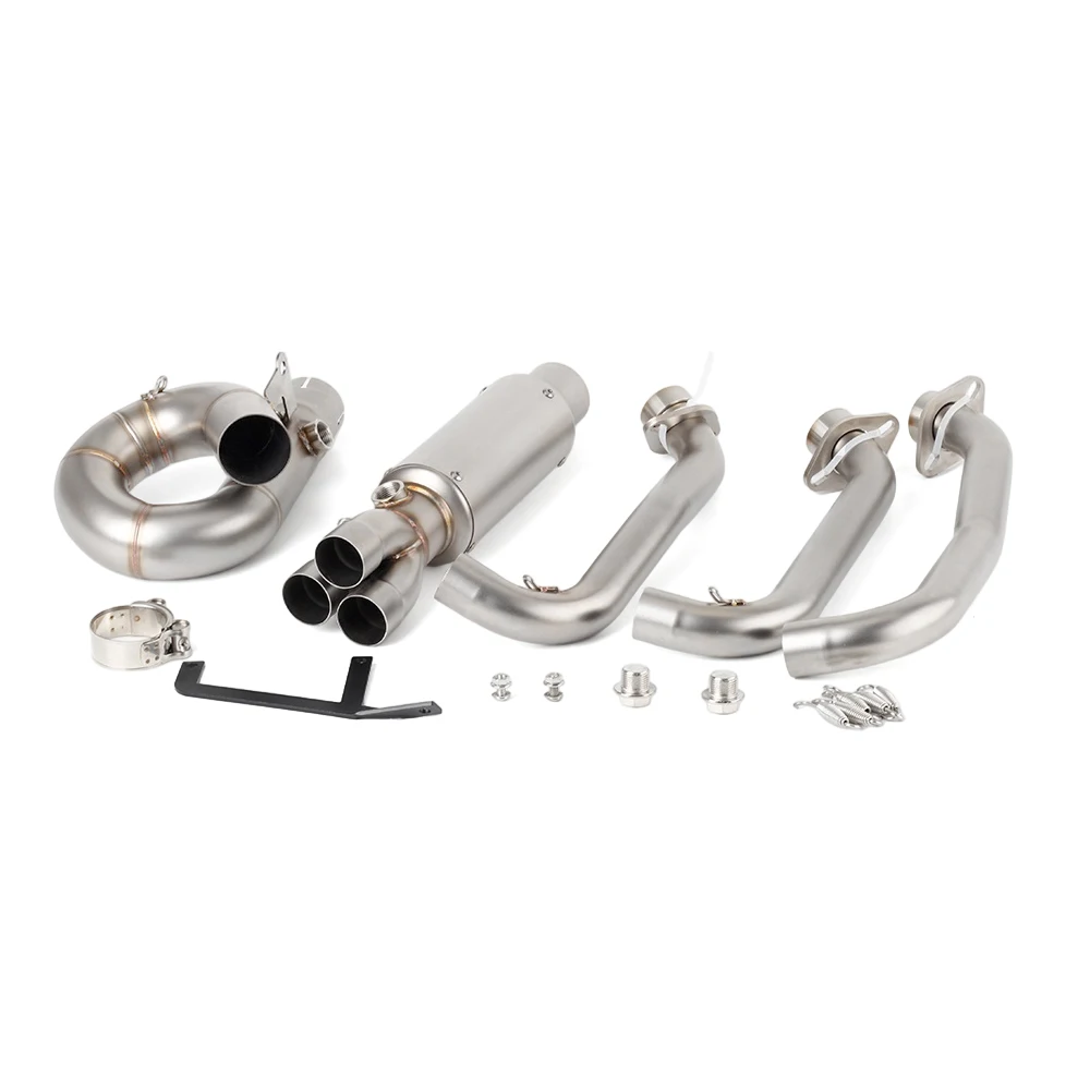 Motorcycle Exhaust Header Link Pipe 51MM Slip-on For CF MOTO 675SS, 675NK, 675SR-R, 675SR-S 2024 2025 2026 675 SS, NK