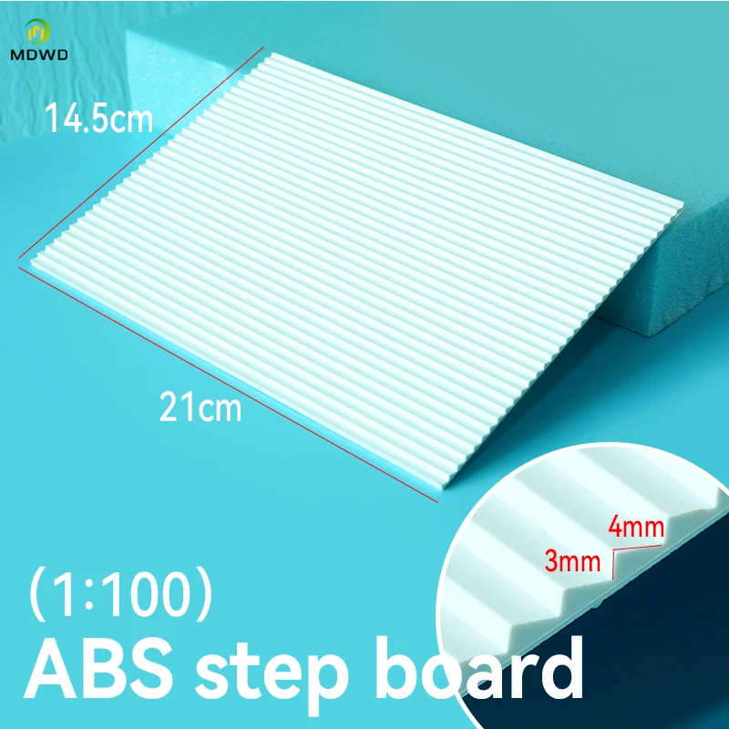 ABS Kunststoff Treppen Modell Bausteine Set DIY Sand Tisch Modellbau Material Micro Szene Mini Haus Bau Kit
