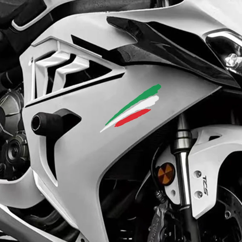 1PC Italy Flag Motorcycle Sticker Vinyl Decal Waterproof for Motorbike Fuel Tank Electric Scooter Car Bicycle Decoration view 6