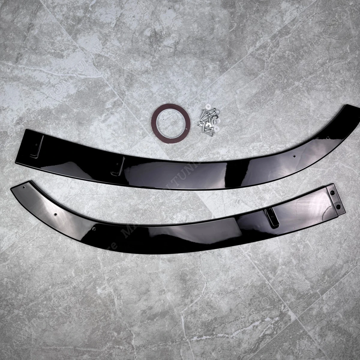 2pcs Gloss Black