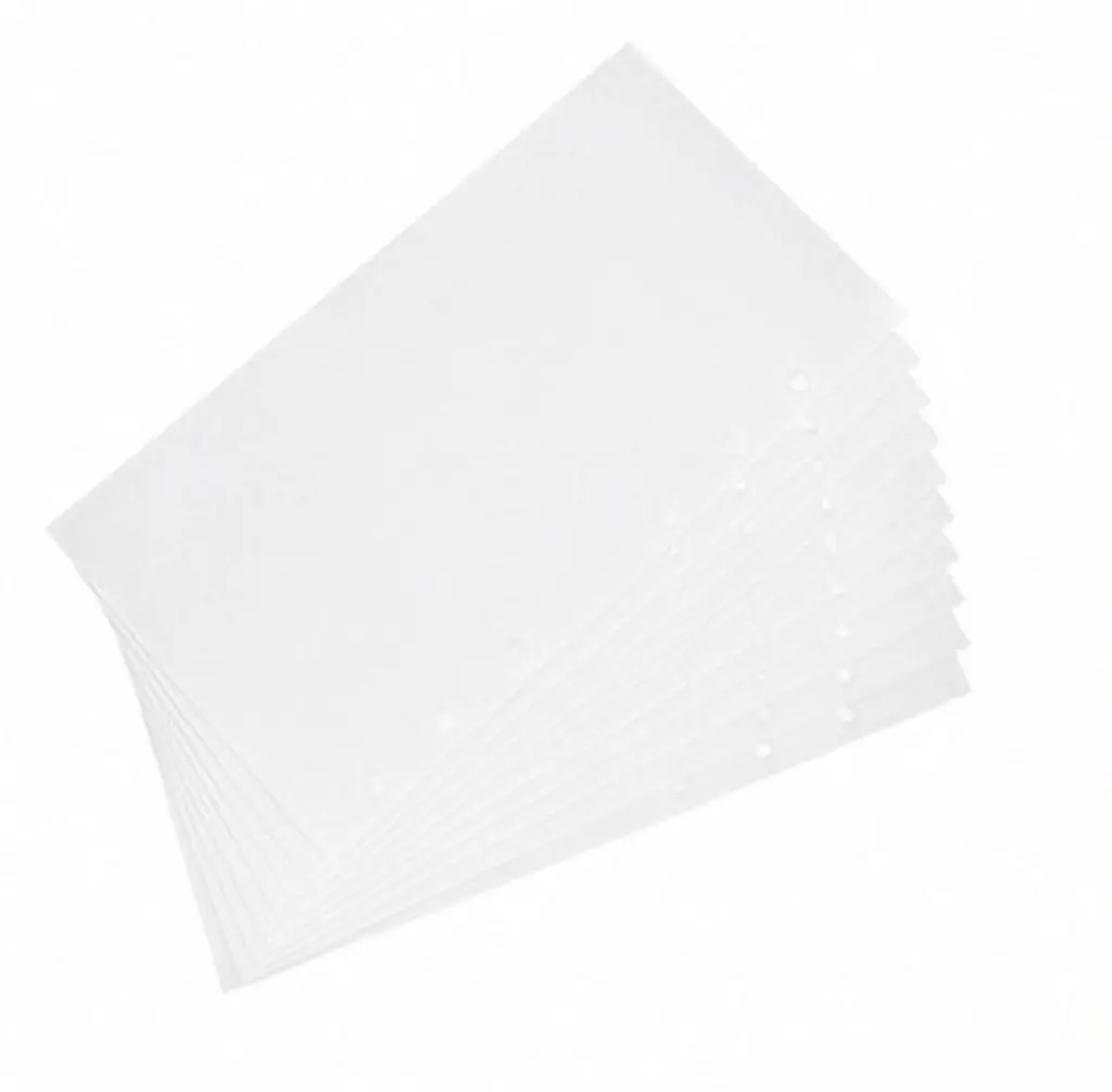 40Sheet Sticker Release Paper A6 Double-Sided Binder Refill Sheets 6 Ring Loose Leaf Notebook Inserts for Sticker Collecting