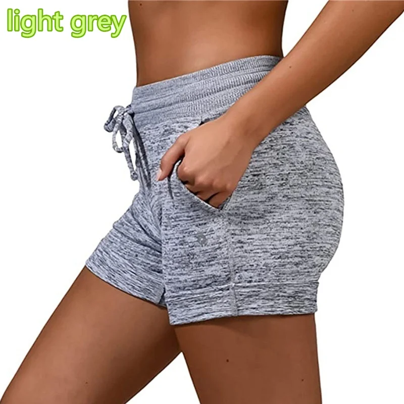 Kupokasi moda lato kobiety szybkoschnące spodenki spodnie do jogi Casual sport wysokie wiązanie w pasie Stretch szorty Fitness Plus rozmiar