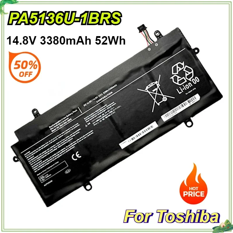 

PA5136U-1BRS Laptop Battery for Toshiba Portege Z30-A1301 Z30-B K10M Z30-C PA5136U Z30 Z30-A Z30-AK04S 14.8V 3380mAh 52Wh