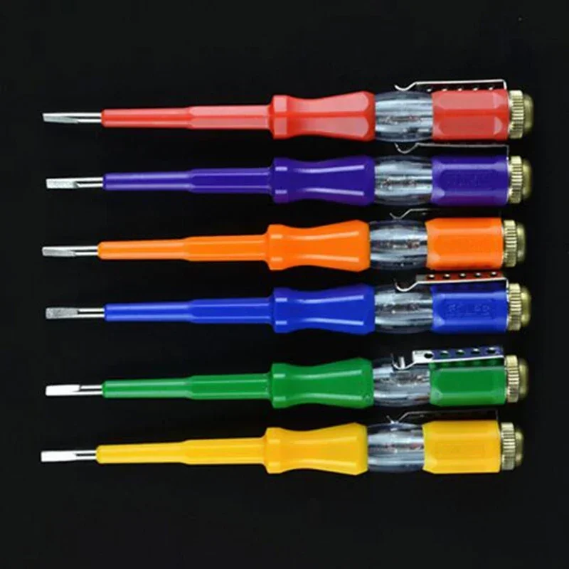 1Pc 220V กันน้ำ Induced ไฟฟ้า Tester) ไขควงลองไฟไขควงเช็คไฟไขควงวัดไฟวัดไฟตรวจเช็คไลน์นิวตรอนแบบ Non-Contact สำหรับช่างไฟฟ้ามาตรฐาน CE Probe พร้อมไฟแสดงสถานะ Mayitr ปากกาเครื่องทดสอบแรงดันไฟฟ้า