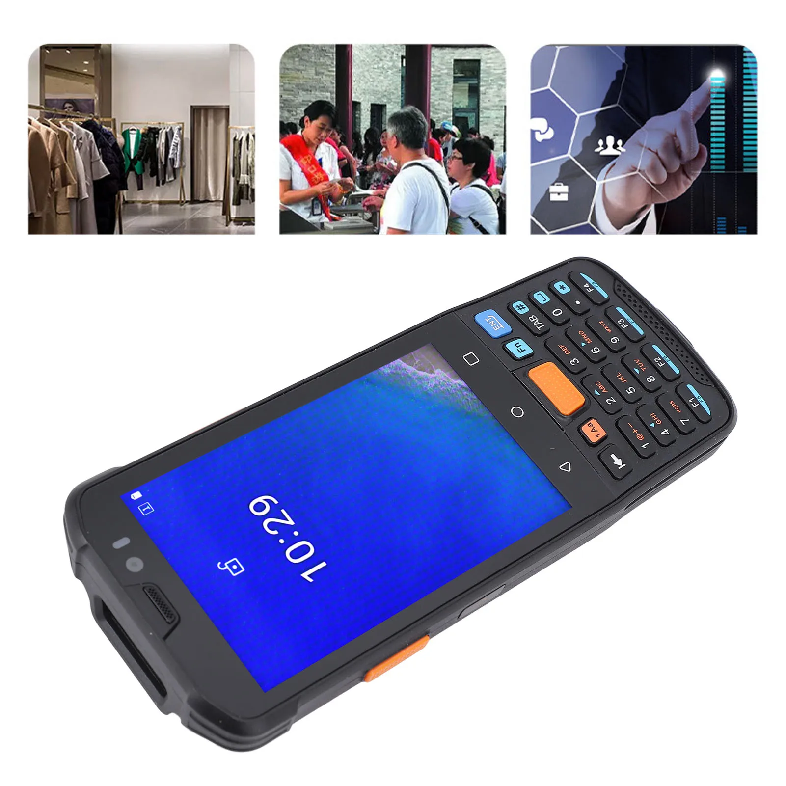 

Сканер штрих-кодов с расширенной системой, 5 МП основная камера, 13 МП дополнительная камера, превосходная способность декодирования, портативный терминал сбора данных для розничной торговли