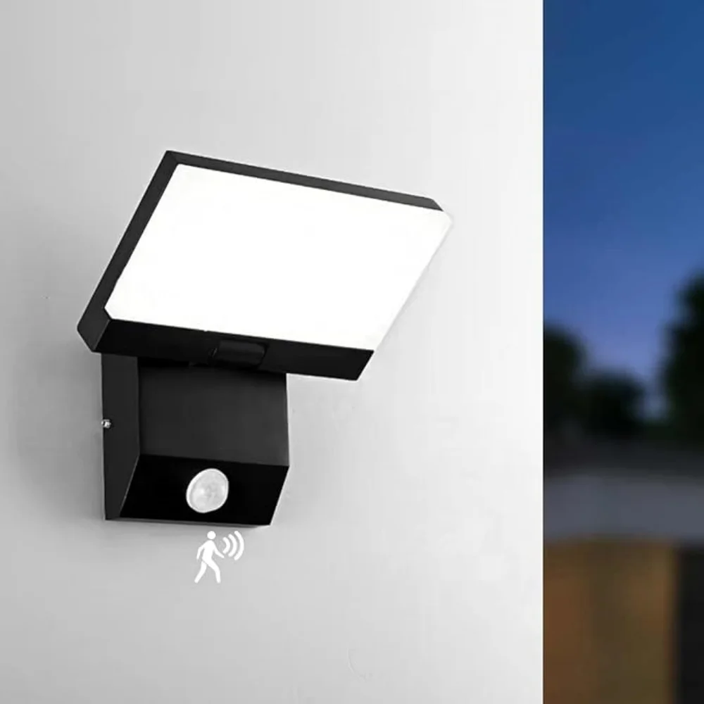 Exterior Wall Light180° Rotatable IP65 Waterproof Hardwired Porch Light Aluminum Outdoor Wall Light For Garage Patio House