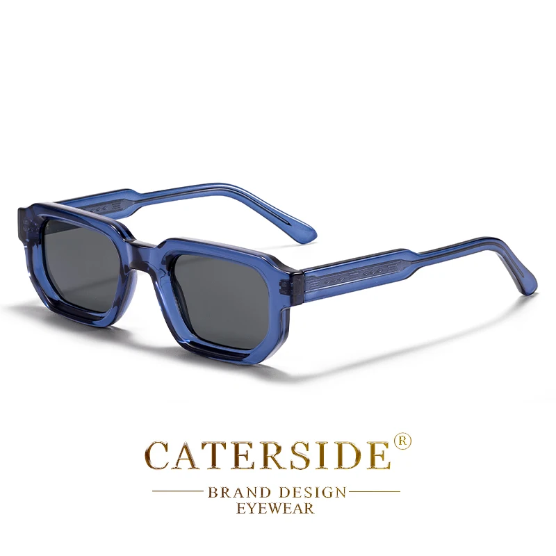 CATERSIDE Neue Vintage-Punk-Sonnenbrille für Herren, kleiner Rahmen, Farbverlaufsgläser, Sonnenbrille für Sommer, Strandparty, ideale Wahl für Geschenke – Detail 13