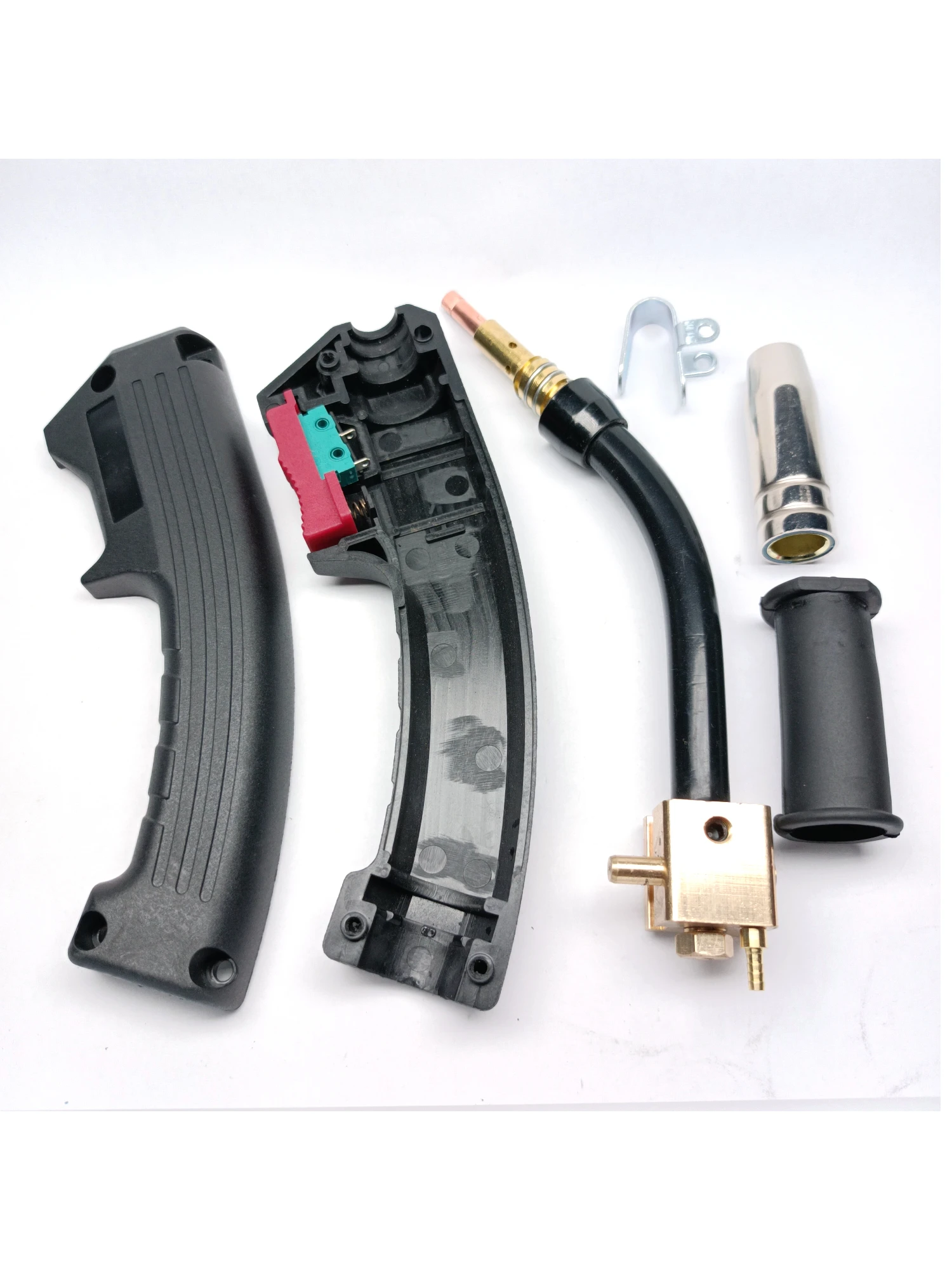 14AK MIG Gun MAG Gasless Welding Torch Welder Head Swan Goose Neck Flux Cored Gas Valve Integrated Free M6 Tip