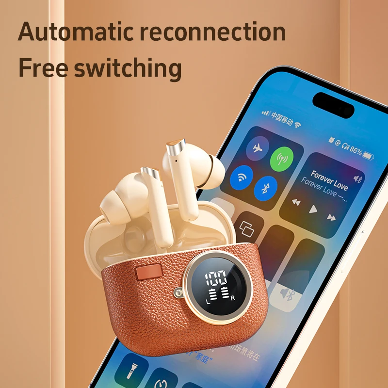 TWS Wireless Earphone  Active Noise Cancellation Headphone With Touch Control LED Screen Bluetooth Earbuds In Ear Sports Headset